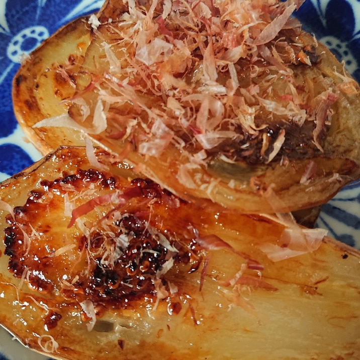 塩とみりんだけ!うま~!!白ナス焼き